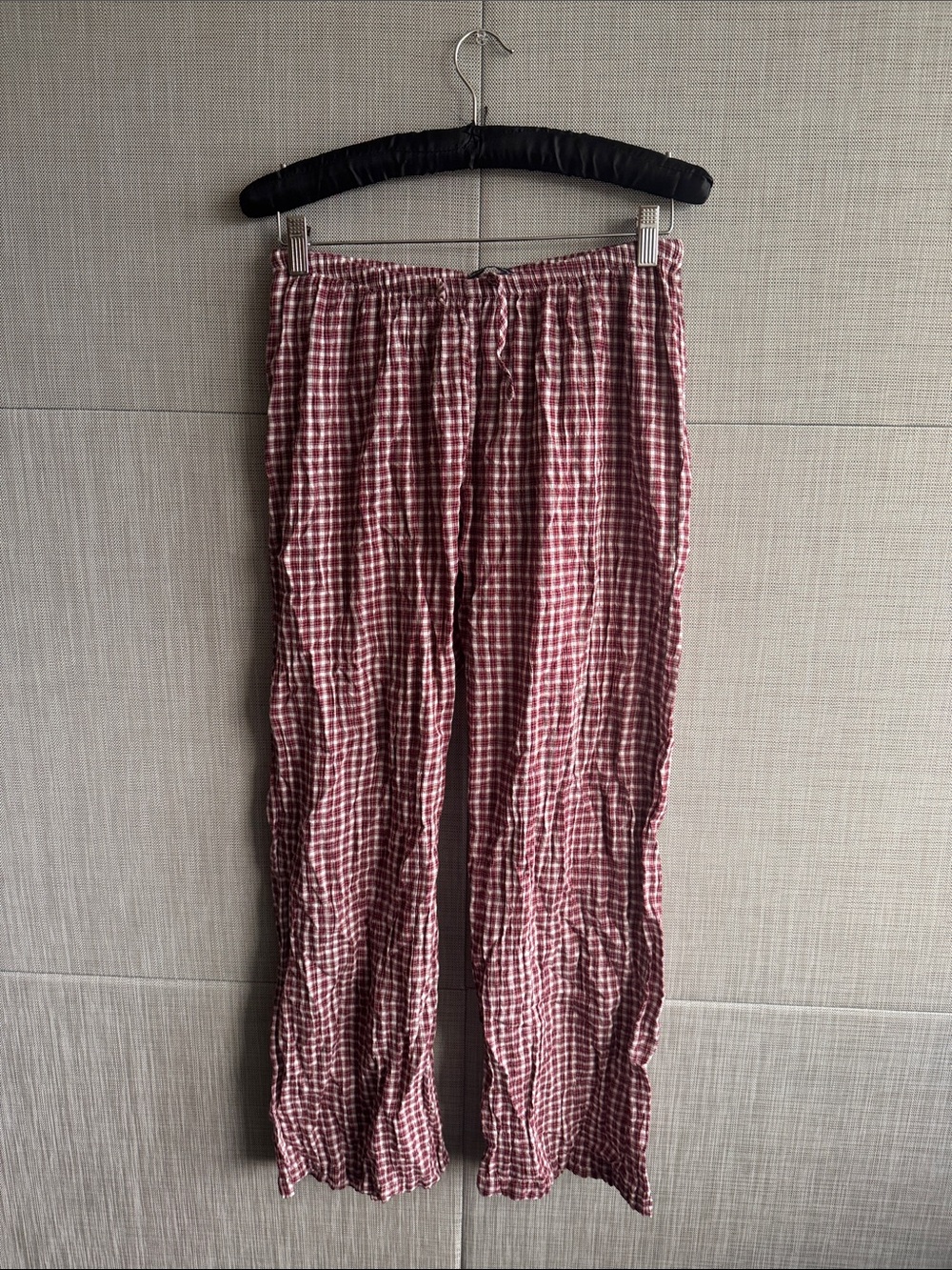 Brandy Melville Red Checked Lounge Pants